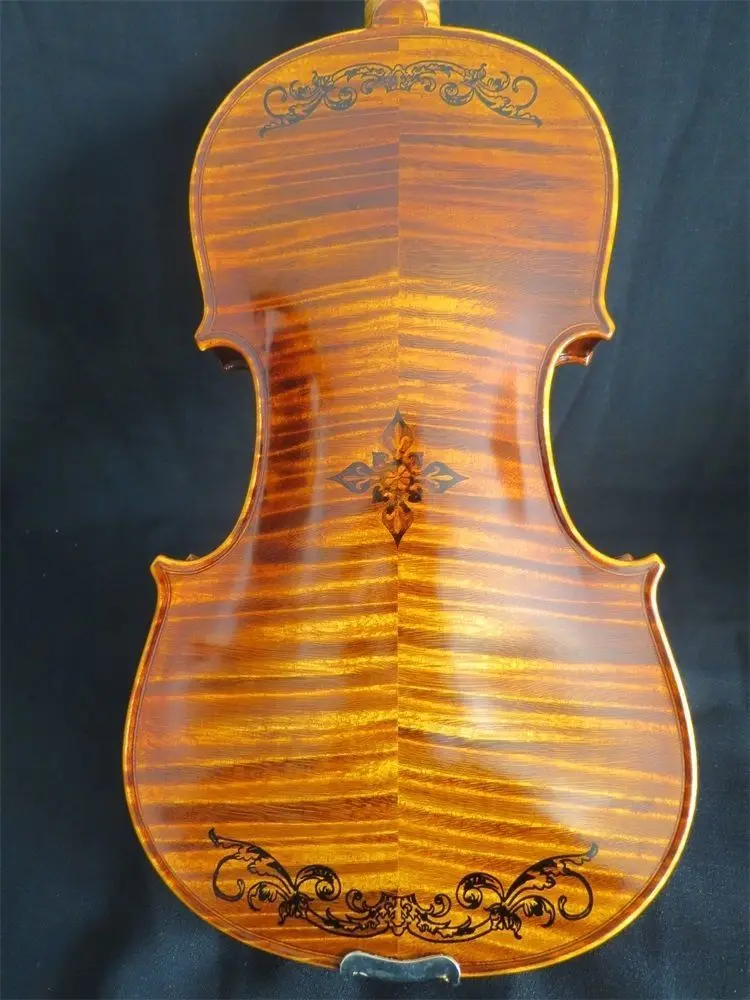 Strad style SONG Brand 5 струны для скрипки 4/4 инкрустированный обратно/сверху большой звук