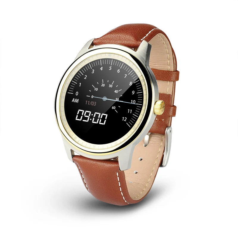 T Gtexnik DM365 Bluetooth 4 0 Смарт часы 360*360 ips полный обзор и кожаный ремешок Шагомер монитор