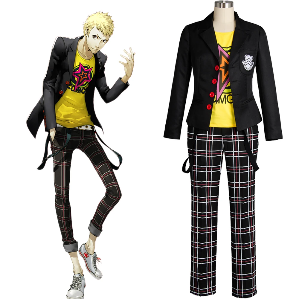 Костюм для косплея Сакамото Megami Tensei Persona 5 Ryoji оригинальный костюм аниме полный