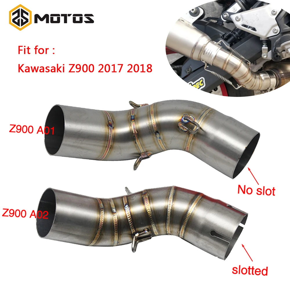 ZS MOTOS Kawasaki Z900 2017 2018 выхлопная труба мотоцикла средняя звеньевая полная система