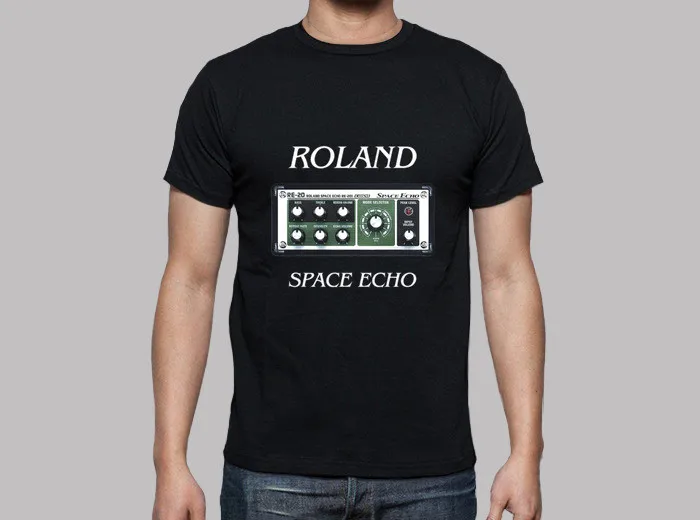Повседневная принтованная футболка хлопок с круглым вырезом 100% мужская Roland Space