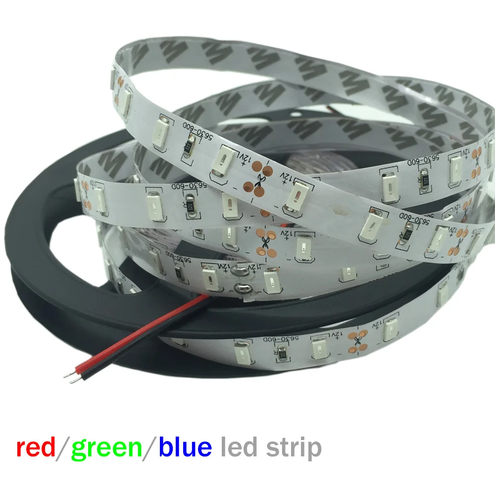 BSOD Светодиодные ленты SMD 5630 Светодиодный линия DC12V 60 Светодиодный s/m светильник линейный светодиодный лента не Водонепроницаемый белое свечение, теплое белое свечение, гибкий светодиодный светильник Инж