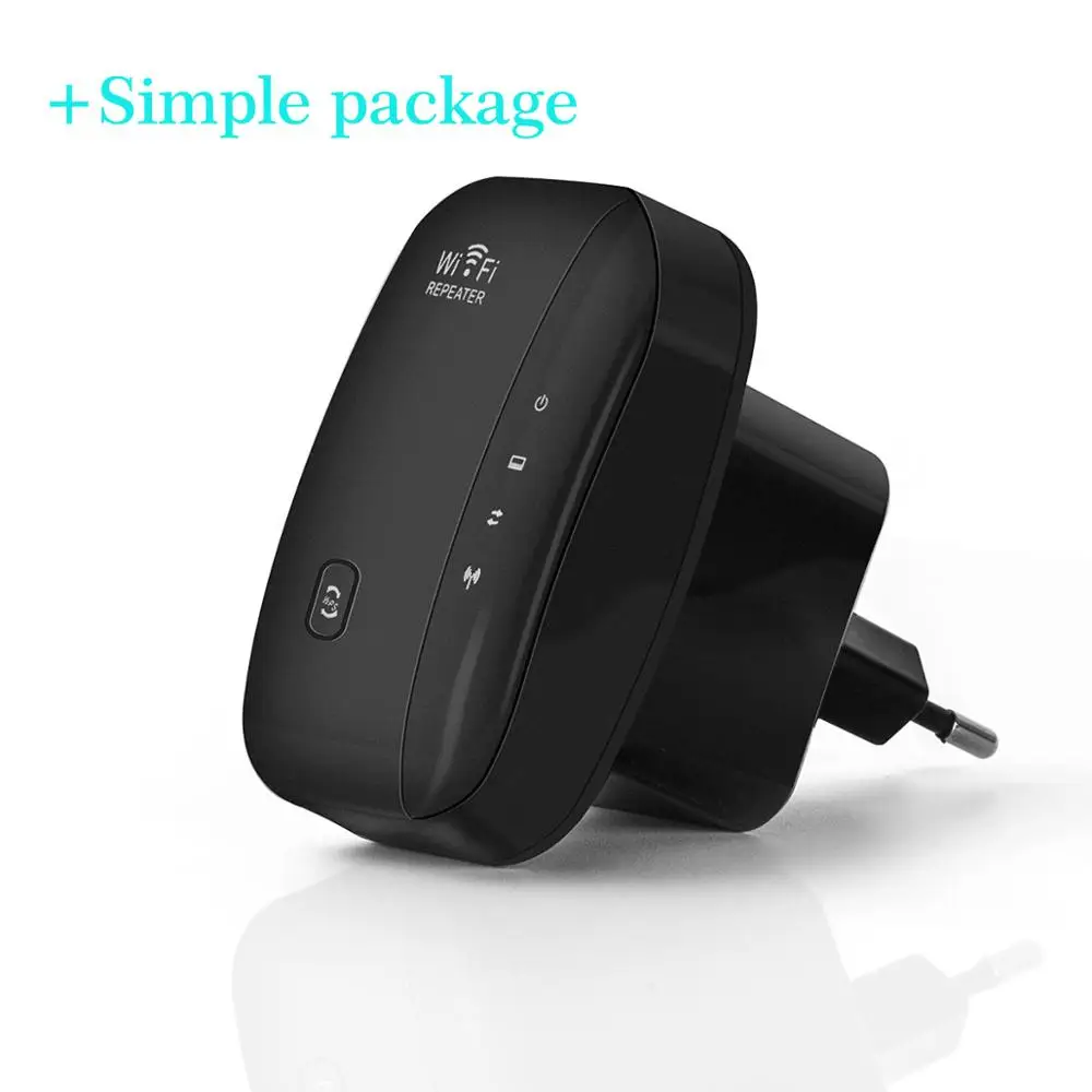 Simple box-black Беспроводной Wifi ретранслятор Wifi расширитель диапазона Wi-Fi усилитель сигнала 300 Мбит/с WiFi усилитель 802.11n/b/g Wi Fi ультрабуст точка доступа - Цвет: Simple box-black