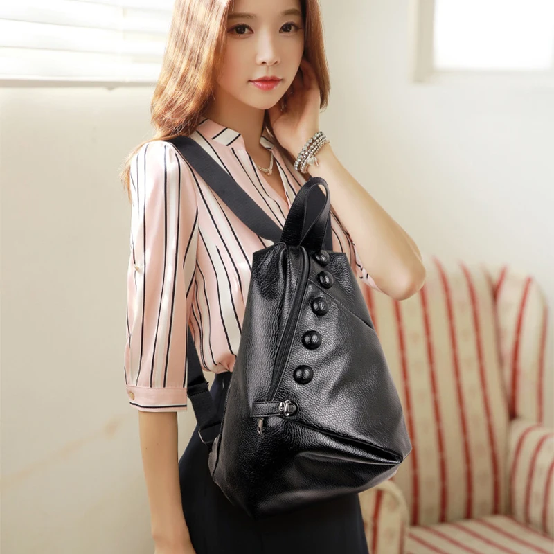 Women Backpack Chest Pack Leisure Travel Shoulder Bag Men Leather Crossbody Bags Vintage Retro Ladies Sling Girls | Багаж и сумки