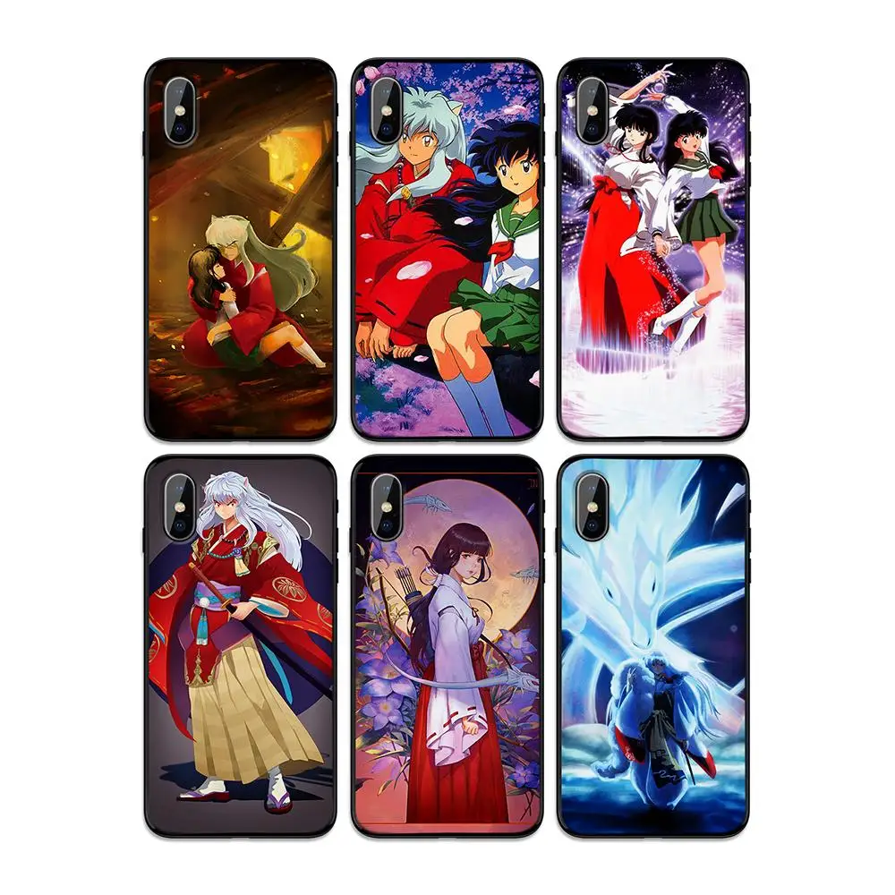 Inuyasha вишня в цвету мягкая термополиуретановая крышка-чехол для Apple iPhone 6 6S 7 8 плюс 5