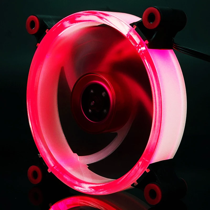 120 мм вентилятор охлаждения корпуса компьютера 3pin/4pin LED кольцо тихий