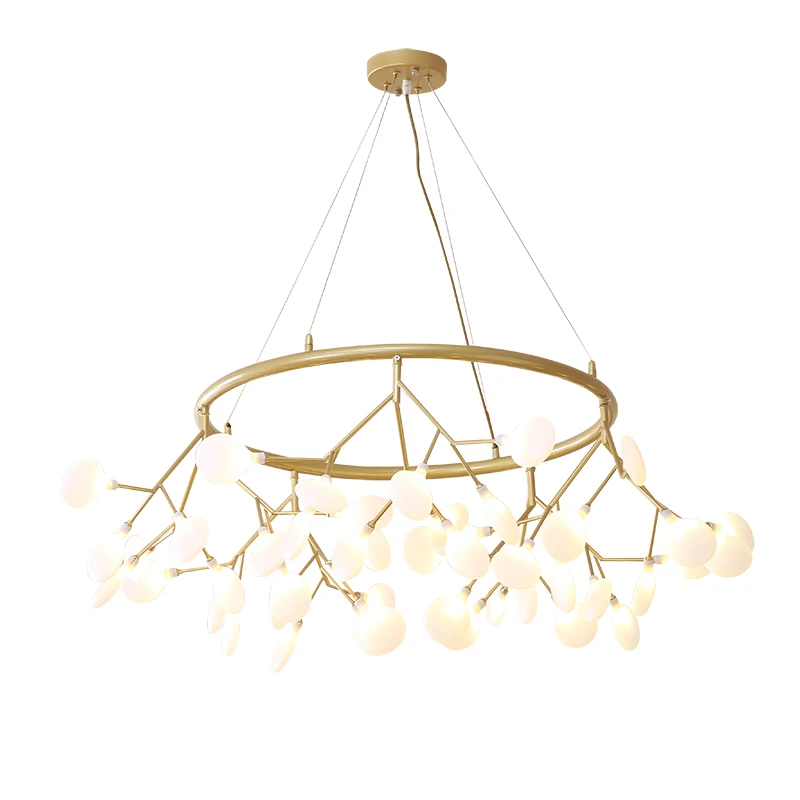 Золотая железная арт-люстра TRAZOS 2019 люстра с подвеской освещение для кофейной