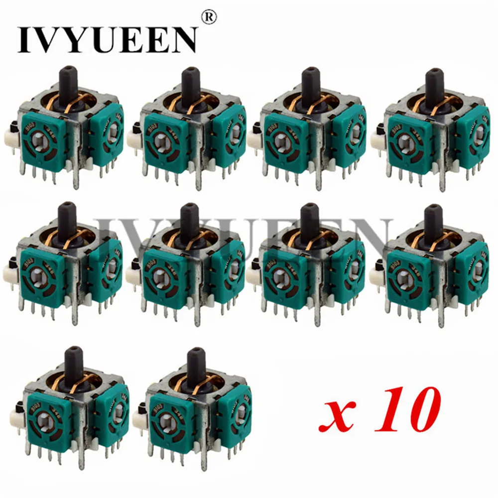 IVYUEEN 10 шт. для microsoft Xbox 360 контроллер 3D аналоговые палочки для большого пальца Сменные джойстики аксессуары для игр