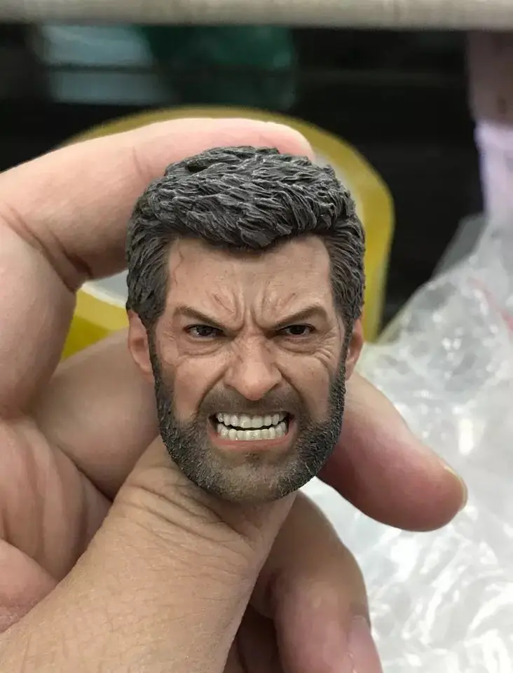 

ELEVEN 1/6 Angry Logan Wolverine Head Sculpt Hugh Jackman For 12" Figure