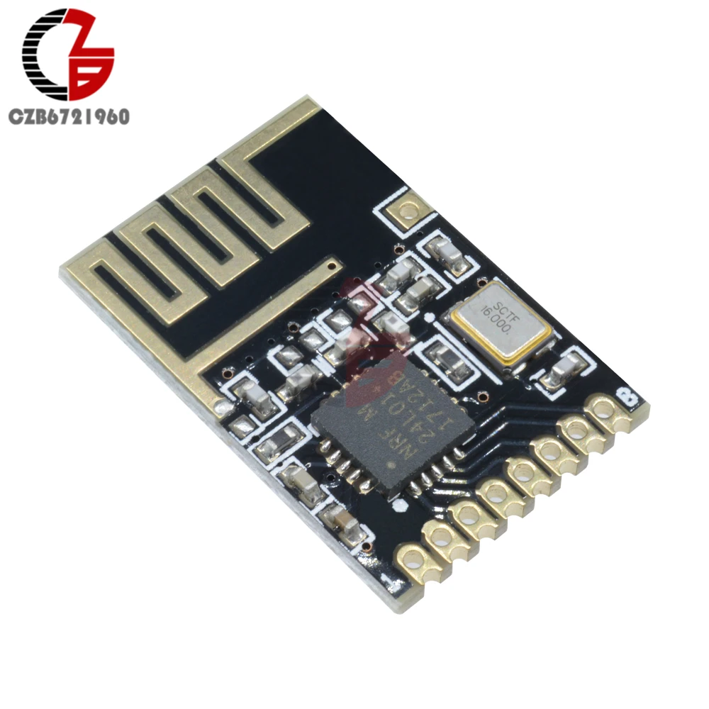 DC 5V Mini NRF24L01 + SMD 1 27 мм беспроводной модуль приемопередатчика с регулятором