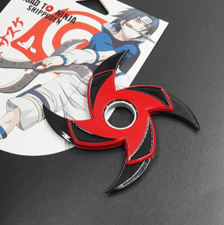 Складной поворотный сюрикен Naruto Sharingan вращающийся подшипник дартсы реквизит для
