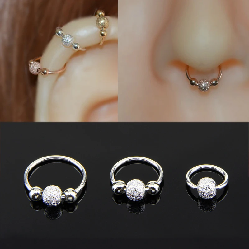 10 шт./лот серьга-Кольцо из нержавеющей стали, серьги Piercing 20G для пирсинга перегородки носа спирали ушной хрящ украшение для пирсинга носа, 6 мм, 8 мм, 10 мм