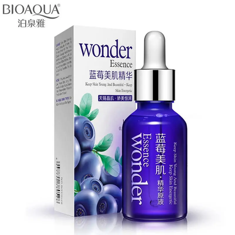 

Women Blueberry Hyaluronic Acid Liquid Skin Care Anti Wrinkle Collagen Essence Face Care Whitening Moisturizing Oil