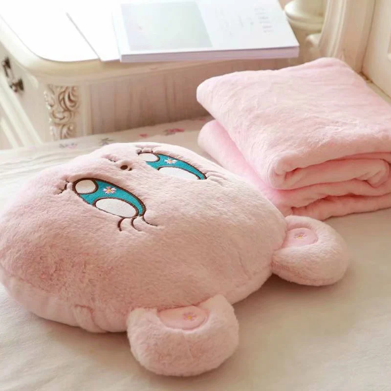 Kawaii Cherry blossom bear мягкая плюшевая офисная Подушка и одеяло игрушка креативный аниме