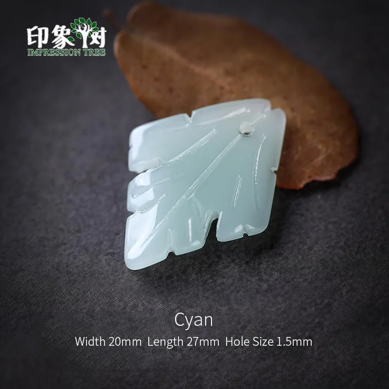 Cyan 10pcs 10 шт 27x20 мм кленовые листья лэмпворк бусины зеленые листья узор подвески стеклянные бусины ручной работы ожерелье DIY Изготовление ювелирных изделий 16016 - Цвет: Cyan 10pcs