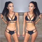 Бикини 2017 Горячая Распродажа, женские купальники, комплект бикини с перекрестной повязкой, пляжный купальный костюм, топ с низкой талией, купальник пуш-ап, бразильское бикини