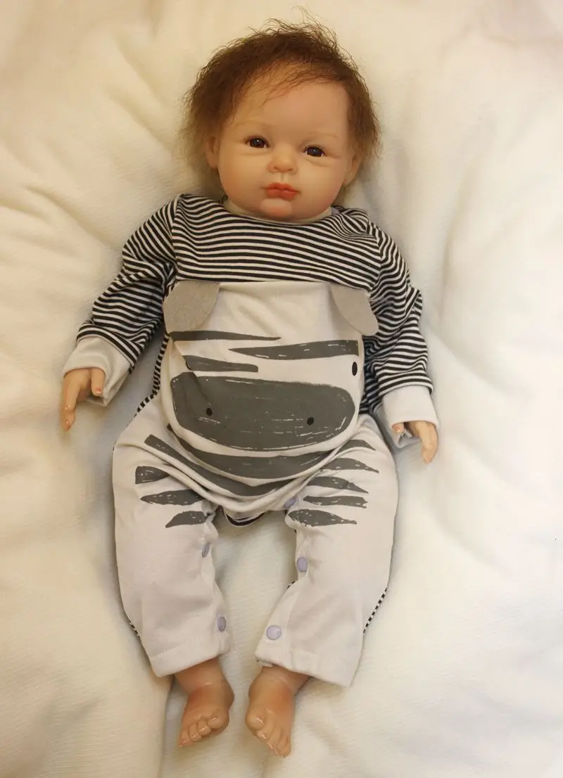 Кукла реборн 22 дюйма мультяшный стиль мягкая силиконовая на ощупь для косплея