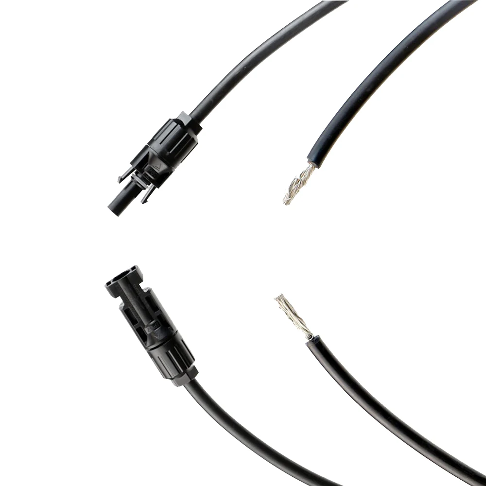 Комплект солнечных адаптеров 6m10AWG кабель PV с разъемами Мама и папа MC4 для