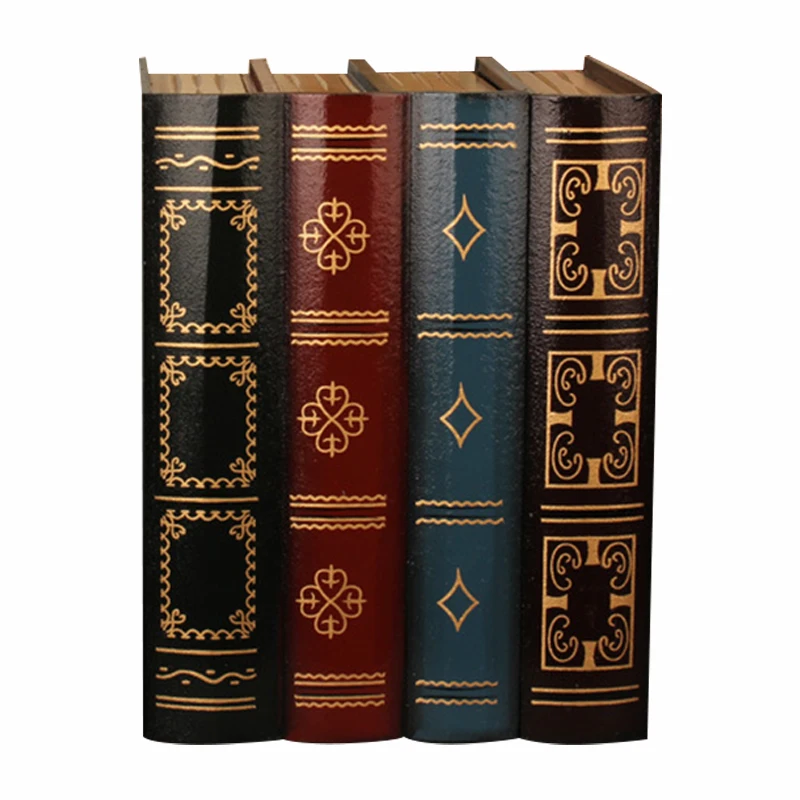 LUDA поддельные книги коробка винтажная для хранения реквизит книга для хранения ювелирных изделий упаковка для учебы книжные украшения деревянные антикварные классические декорации