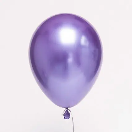 Purple 10 шт. 12 дюймов металлические шары Золотая серебристая, хромированная металлическая жемчужная латексная шары детская игрушка в ванную украшения для дня рождения - Цвет: Purple