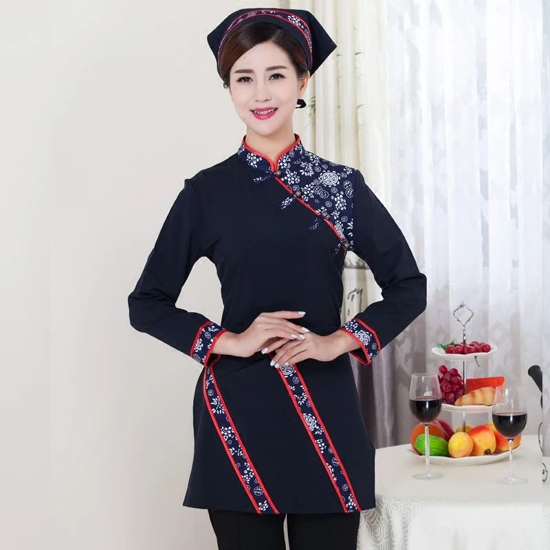Униформа с длинным рукавом для ресторана и официанта J030|uniform hotel|restaurant clothinguniform