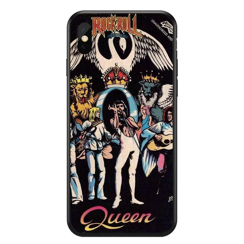 Freddie Mercury Rainha band Мягкий Силиконовый ТПУ чехол для телефона iPhone 6 7 8Plus 11 12pro Mini X Fundas