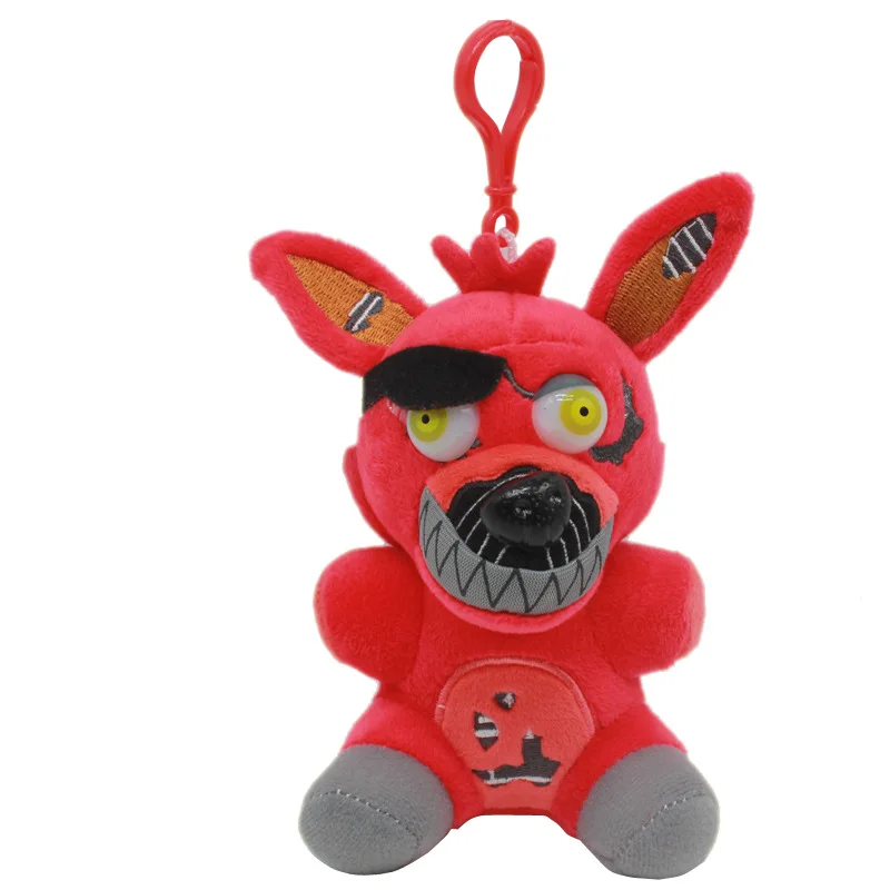 15 см пять ночей у Фредди FNAF плюшевые игрушки медведь Фредди Бонни и Чика Фокси Мягкая Подвеска для ключей мягкие игрушки куклы Подарки