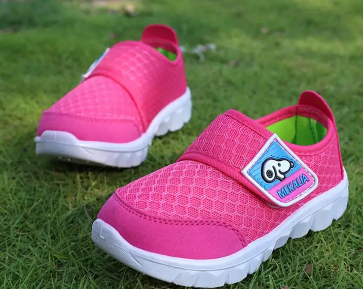 Кроссовки детские из дышащей сетчатой ткани летняя спортивная обувь для