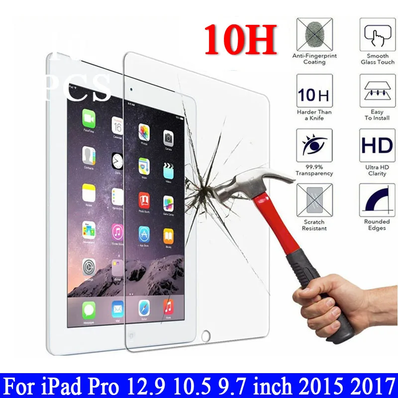 10H Премиум Закаленное стекло для Apple iPad Pro 9 7 10 5 дюймов 12 2017 2015 прозрачная защитная