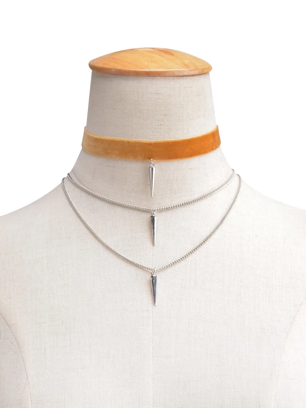 Женское Ожерелье-чокер с заклепками и кисточками цепочка в стиле стимпанк модное