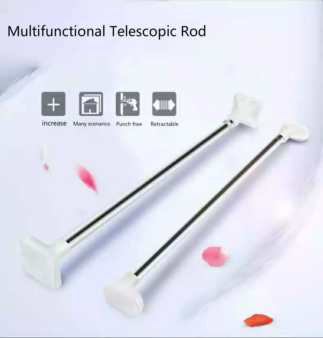 Занавеска для душа в ванную комнату телескопическая занавеска без отверстий