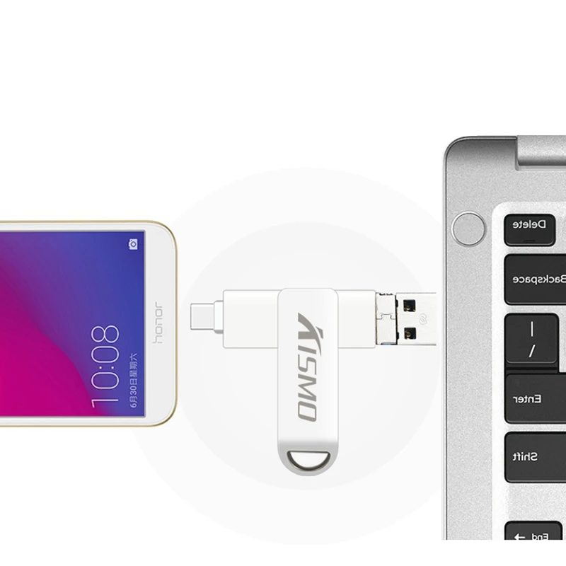 Флеш накопитель Kismo Type C диск Micro USB OTG с памятью 3 0 флешка для телефонов Samsung S6 S7 S8 S9 A3