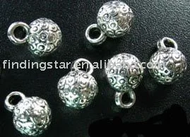 

FREE SHIPPING 210Pcs Tibetan silver crafted round drops A1168