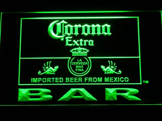 418 Corona Bar Beer Extra светодиодный неоновый знак с переключателем вкл/выкл 20 + цвета 5
