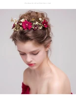 high grade tide hair act the role of hand knitting bride pearl hairpin fashionable flower headdress
