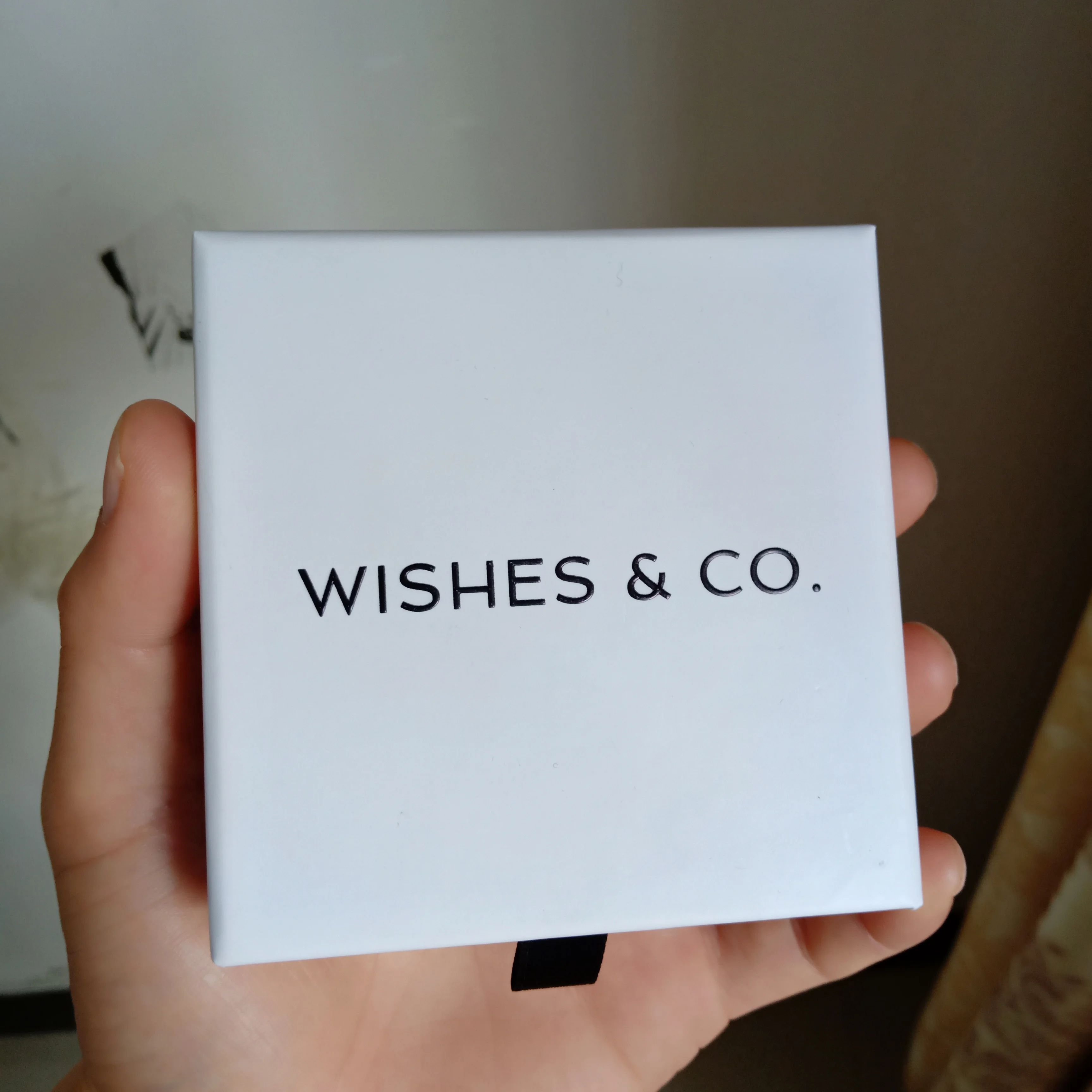 Изготовление на заказ белая картонная коробка с горячим тиснением черная фольга