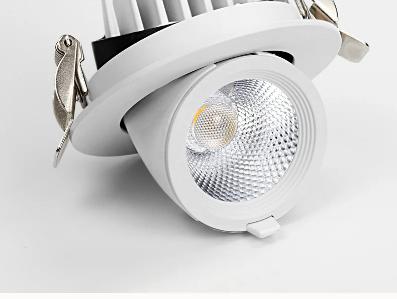 Dimmable Светодиодный точечный светильник со слоном в носу, встраиваемый потолочный светильник COB, светильник для гостиной, коридора, магазина одежды, осветительные приборы