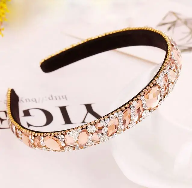 

Fashion Shining Full Crystal Modern Style Rhinestone Headband Hairbands Headwear Hair Accessories For Girl Women Wedding Jewelry