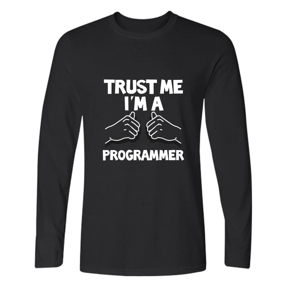 Программатор Trust Me I'm A Программируемый язык C ++ Java PHP логотип печать футболки с