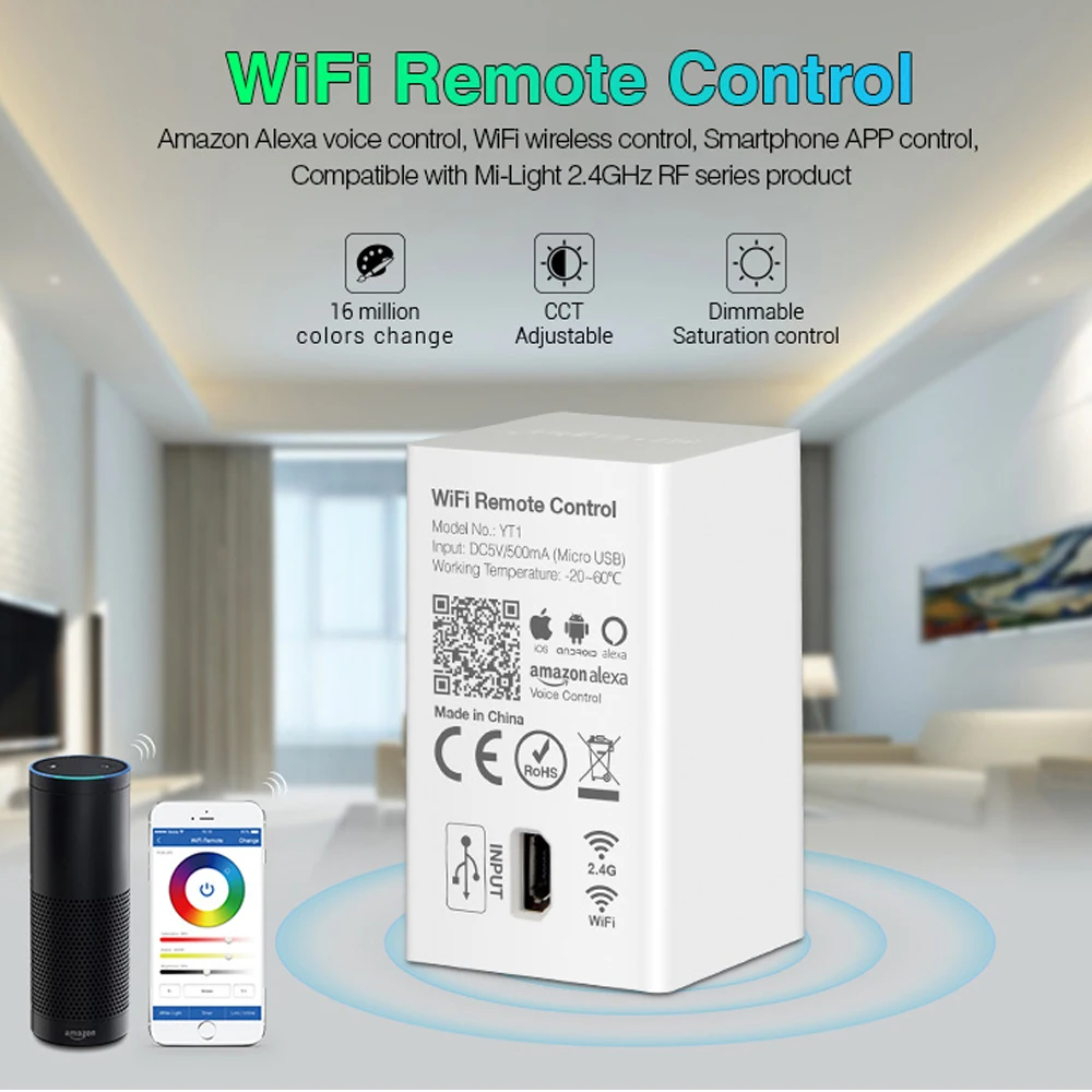 Mi светильник YT1 amazon alexa Wi Fi пульт дистанционного управления IOS и Andriod приложениях