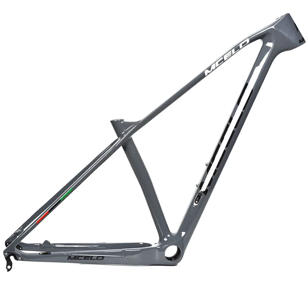 gray 27.5er 15S MCELO бренд T800 карбоновая mtb рама 29er mtb карбоновая рама 29 рама карбоновая для горного велосипеда 142*12 или 135*9 мм велосипедная Рама - Цвет: gray 27.5er 15S