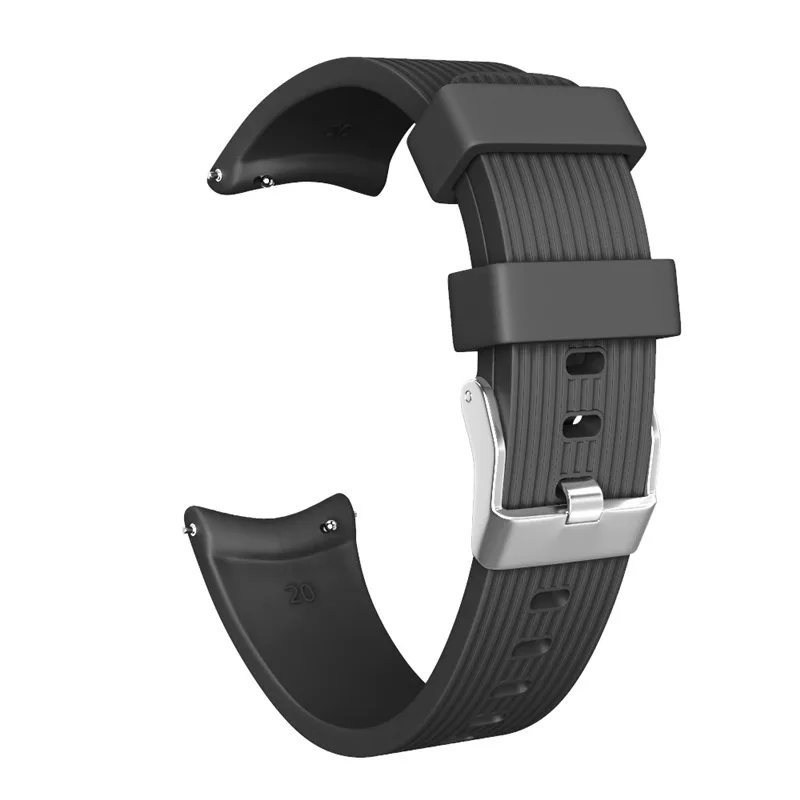 100 шт 20 мм спортивный силиконовый ремешок для Samsung Galaxy Watch активный и Huami Amazfit Bip/Amazfit
