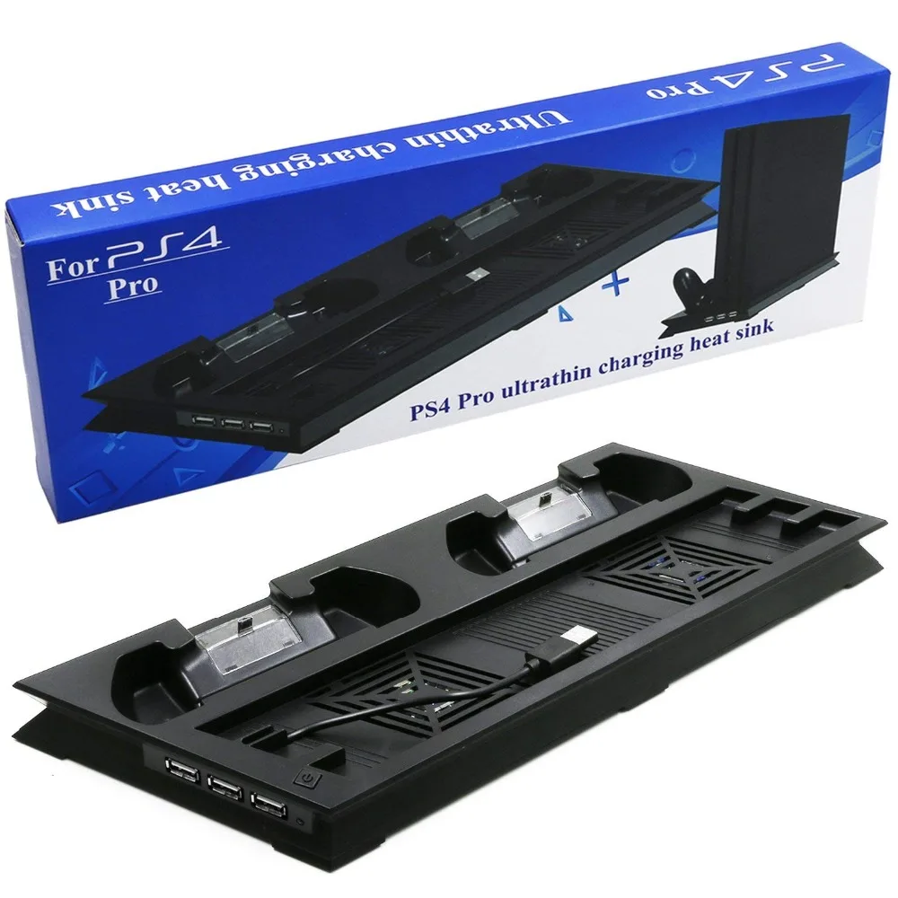 Вентилятор охлаждения для PS4 PRO PS 4 Pro вертикальная подставка зарядного устройства