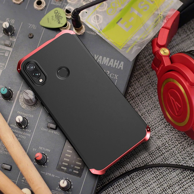 Чехол для Xiaomi Redmi Note 7 Алюминиевый металлический каркас твердый пластиковый чехол на заднюю панель для Xiaomi Redmi Note 7 Fundas Coque Shell