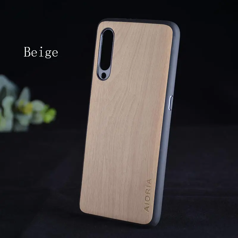 Beige Чехол с деревянным дизайном для Xiaomi mi 9 mi 9 Lite, мягкий ТПУ, силикон, поликарбонат, дерево, искусственная кожа, чехлы для Xiaomi mi 9 SE - Цвет: Beige