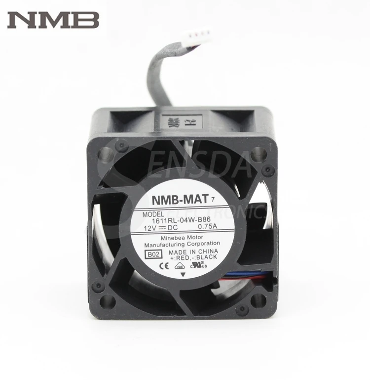 Вентилятор для NMB 1611RL 04W B86 4028 4 см 40 мм 12 в 0 75 А с высокой скоростью вращения|40mm 12v|12v