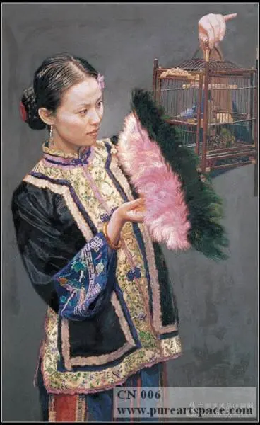 На заказ ручная работа Масляные картины на холсте в китайском стиле Женский