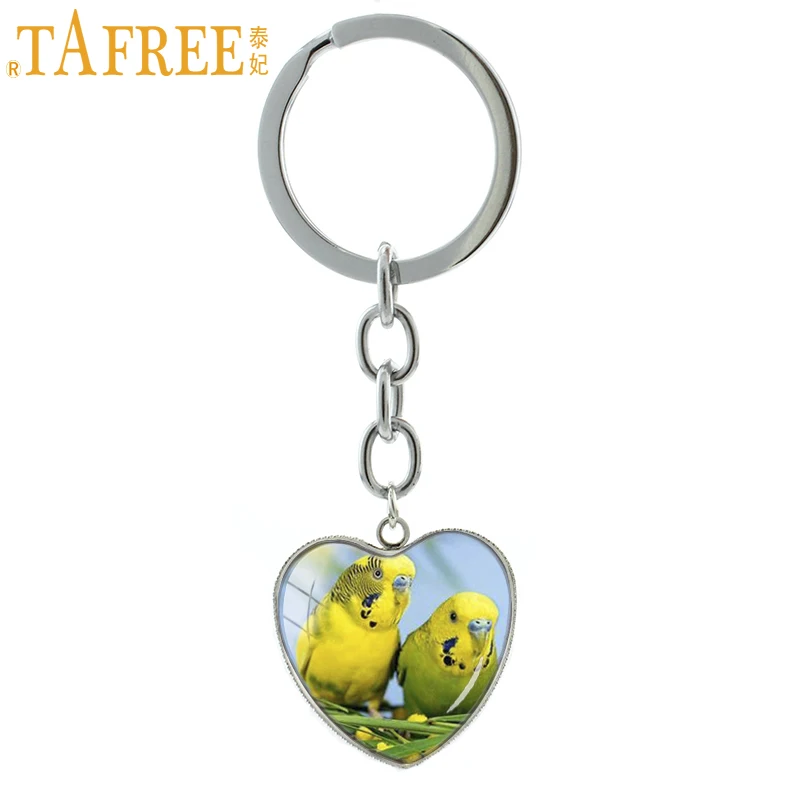 Яркий цветной брелок TAFREE в виде ара попугай животное птица сердце подвеска