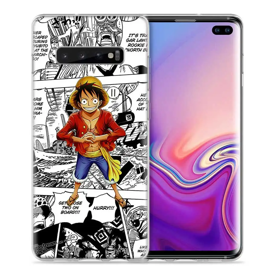 Одна деталь чехол для samsung Galaxy S8 S9 S10 5G S10e S7 Note 8, 9, 10, J4 J6 плюс J5 J8 J3 силиконовый Caso аниме телефон сумки Coque - Цвет: 01