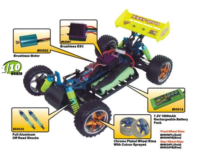 HSP 94107 pro 1/10th с Электрическим Приводом Офф-Роуд RC Buggy dirt bike P2 | Игрушки и хобби